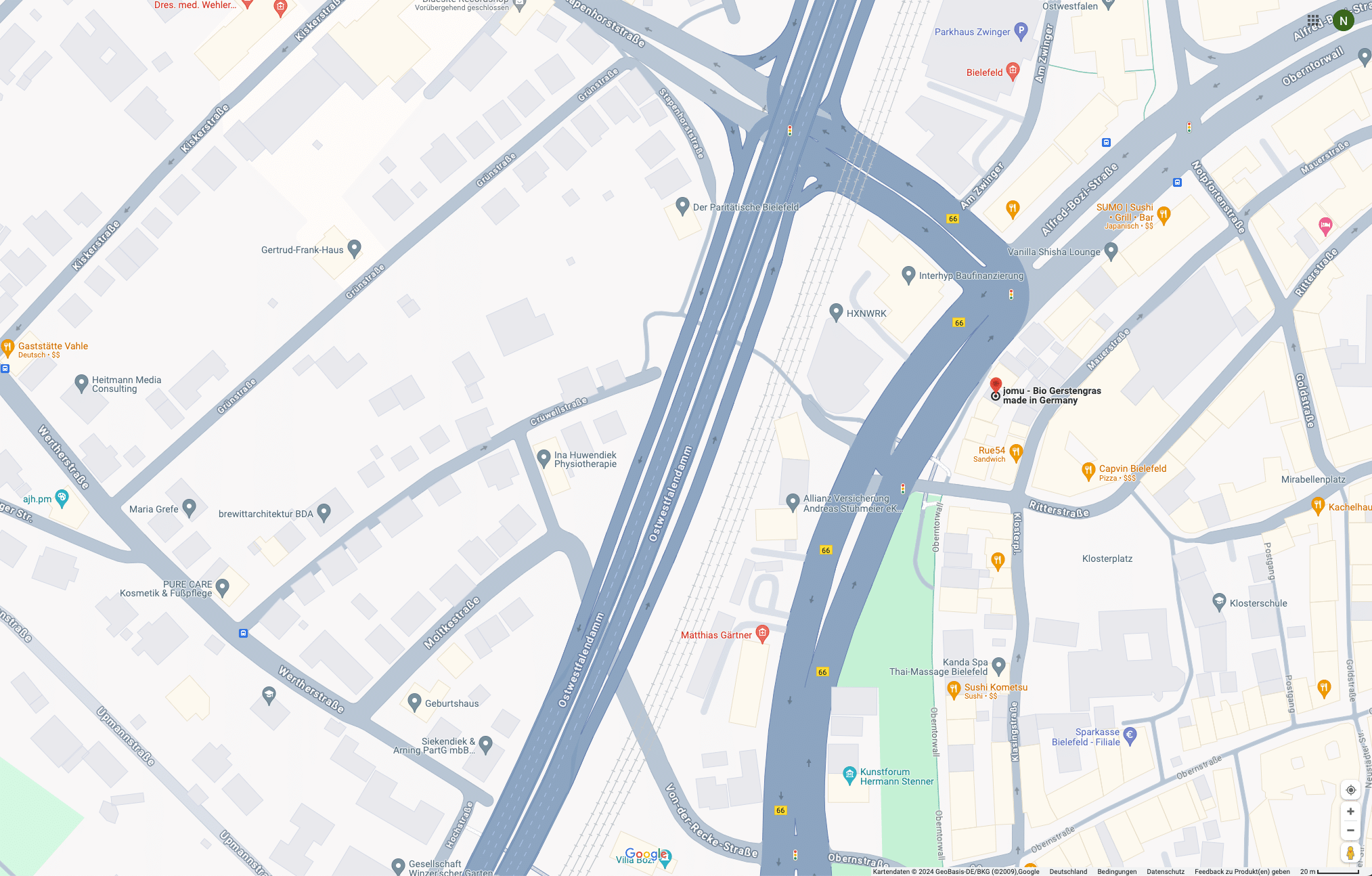 google maps - jomu Gerstengras