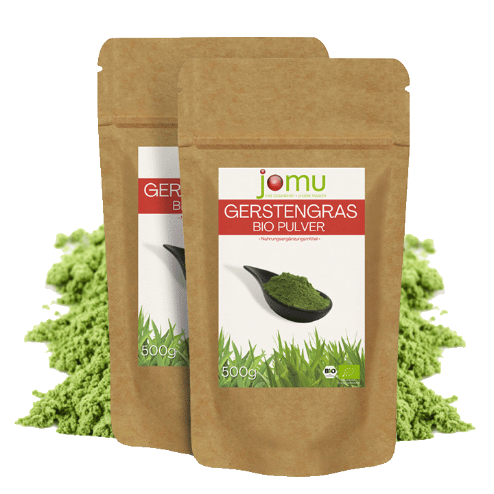 jomu® Bio Gersten­gras­pulver - 2x500g